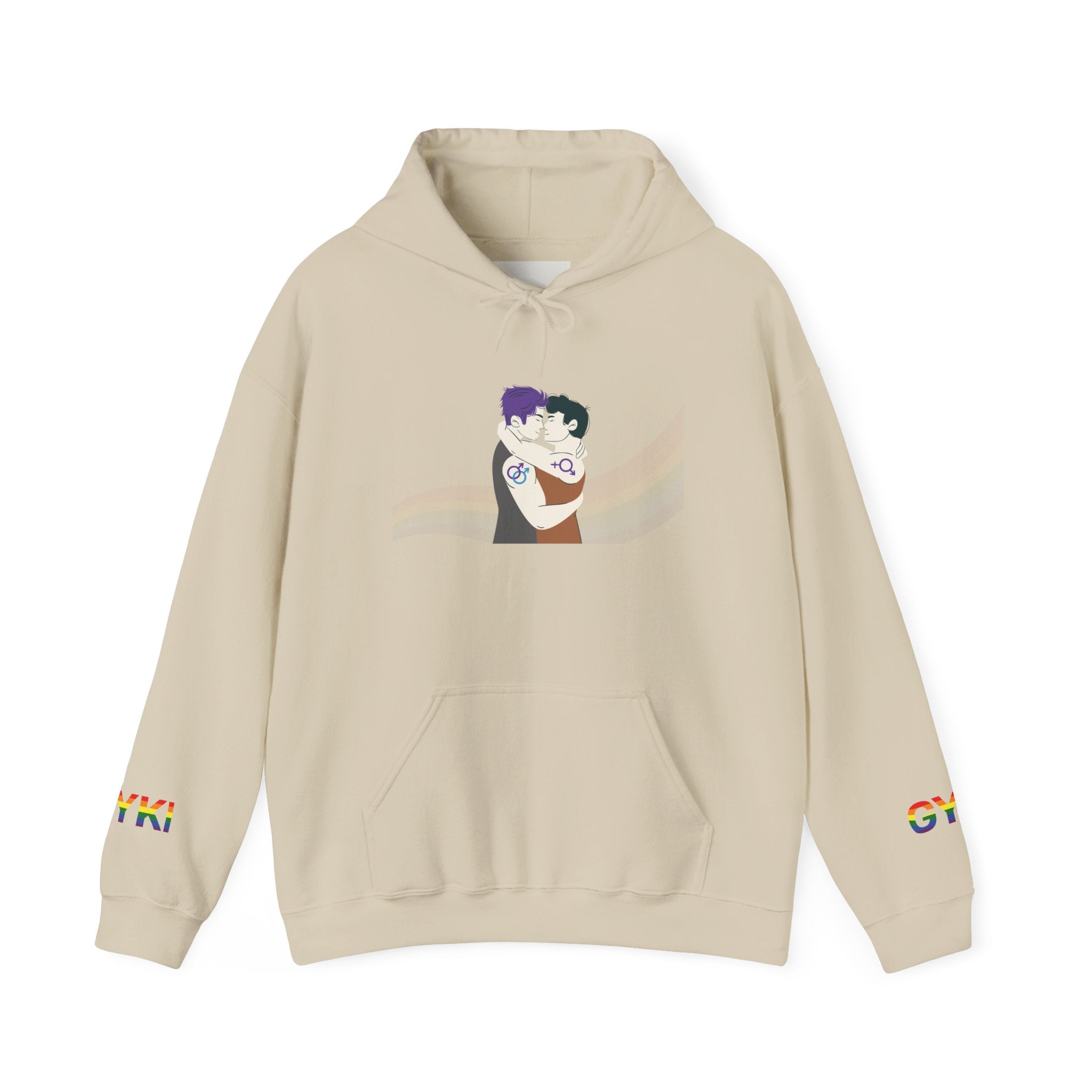 Whimsical Cartoon Duo Unisex Hoodie, Cozy Sweatshirt, Ideal Gift for Friends, Fun Fashion for All, Great for Events and Gatherings