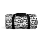 Stylish Monochrome Duffel Bag - Gym, Travel, Sports Gear, Weekend Getaways, Personalized Bag, Trendy Accessory