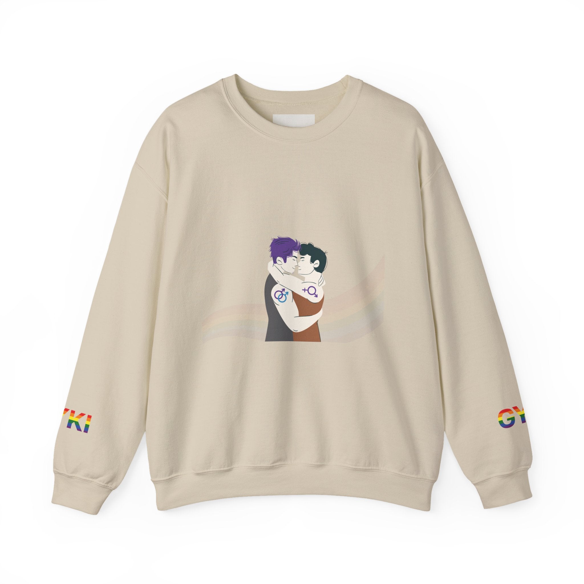 LGBTQ+ Love Crewneck Sweatshirt - Cozy Gift for Pride, Couples, Anniversaries, Valentines, Casual Wear