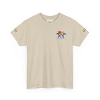 Artistic Unisex Heavy Cotton Tee, Casual Wear, Themed Gift, Comfortable Everyday Tee, Vibrant Design, Ideal for Festivals