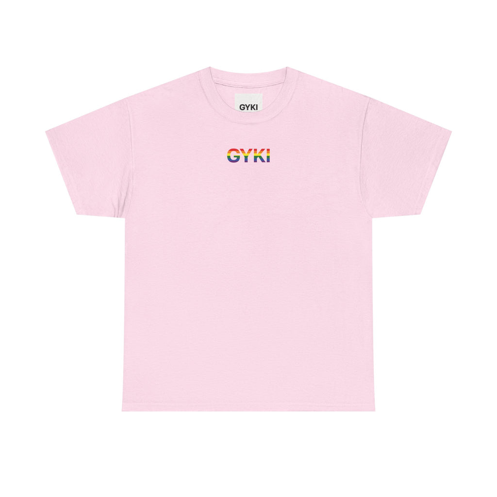 Unisex Heavy Cotton Tee with Love Embrace Design, LGBTQ Pride Shirt, Everyday Casual Wear, Gift for Friends, Inclusive Apparel