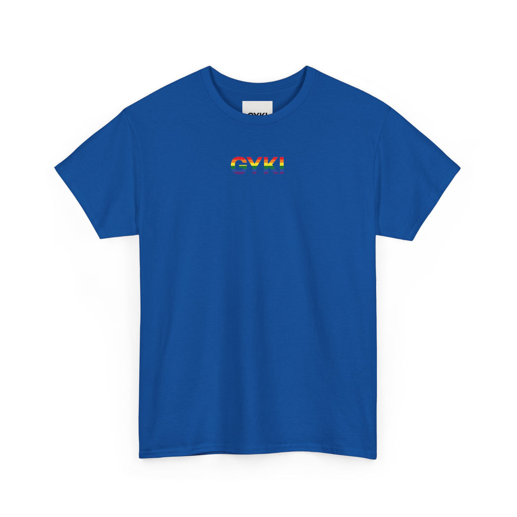 Pride Celebration Tee, Unisex Heavy Cotton Shirt, LGBTQ+ Activism Apparel, Gift for Pride Month, Rainbow Graphic T-Shirt