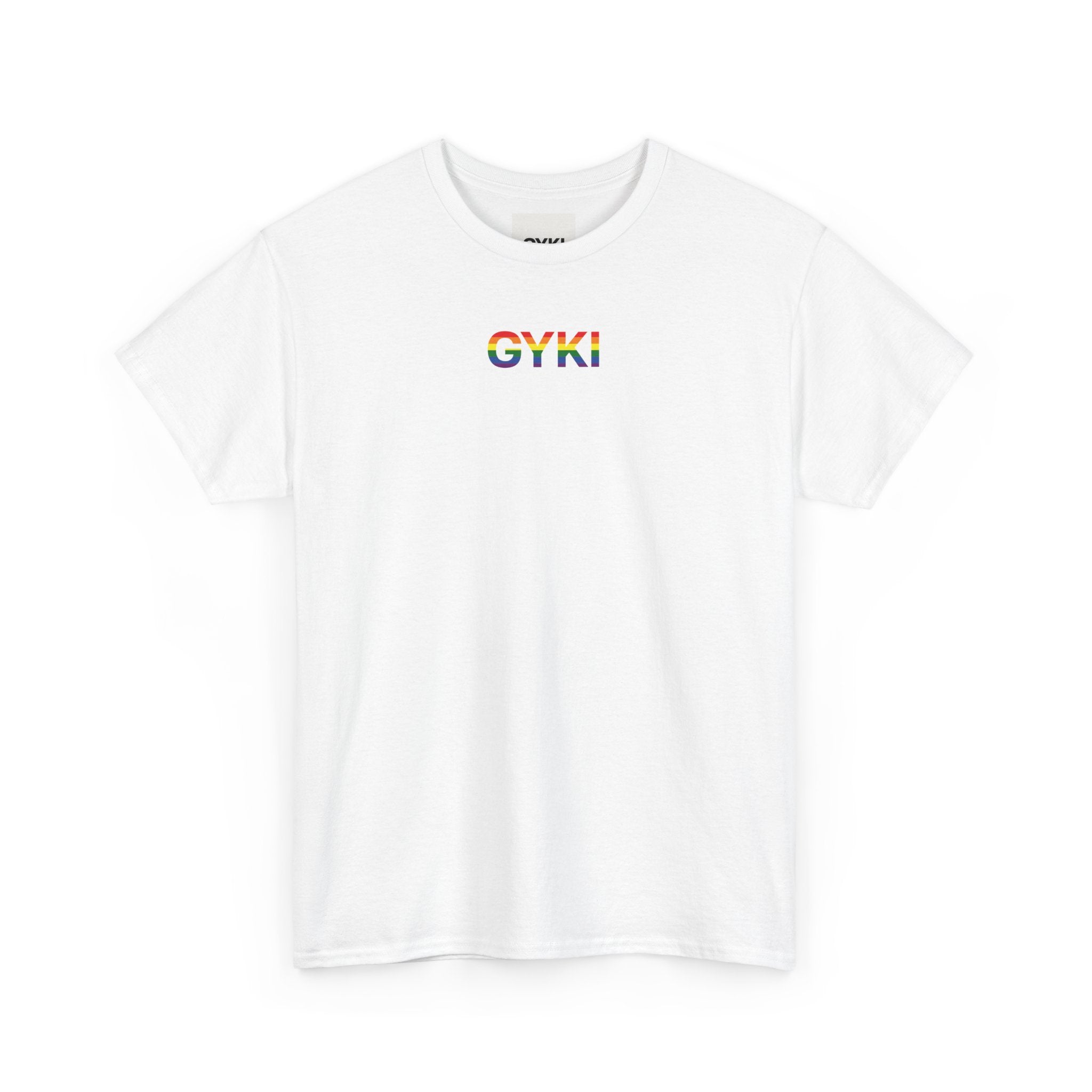Pride Celebration Tee, Unisex Heavy Cotton Shirt, LGBTQ+ Activism Apparel, Gift for Pride Month, Rainbow Graphic T-Shirt