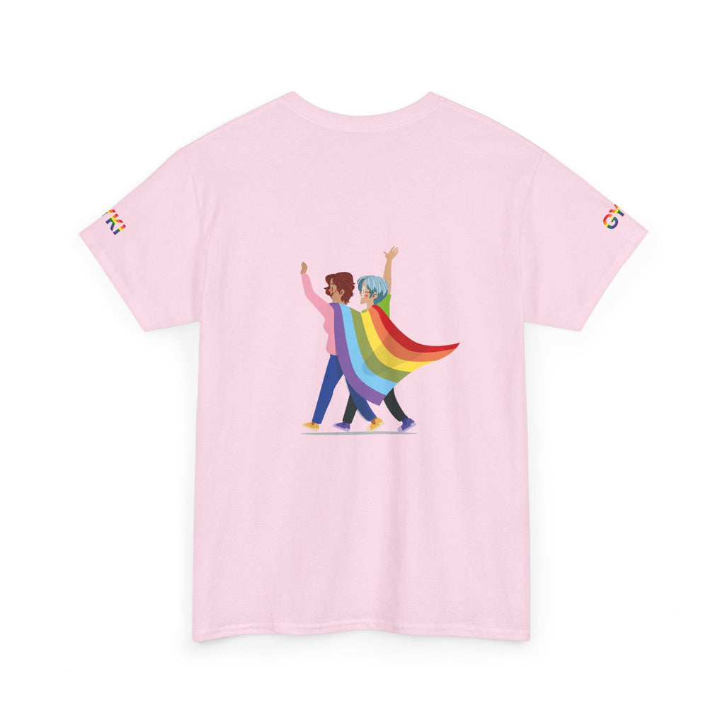 Pride Celebration Tee, Unisex Heavy Cotton Tee, LGBTQ+ Shirt, Rainbow Apparel, Gift for Pride Month, Soft Casual Wear