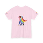 Pride Celebration Tee, Unisex Heavy Cotton Tee, LGBTQ+ Shirt, Rainbow Apparel, Gift for Pride Month, Soft Casual Wear