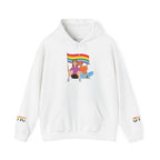Pride Celebration Hoodie, Unisex Rainbow Sweatshirt for LGBTQ+, Comfortable Gift for Pride Month, Cozy Casual Wear, Fun Summer Apparel