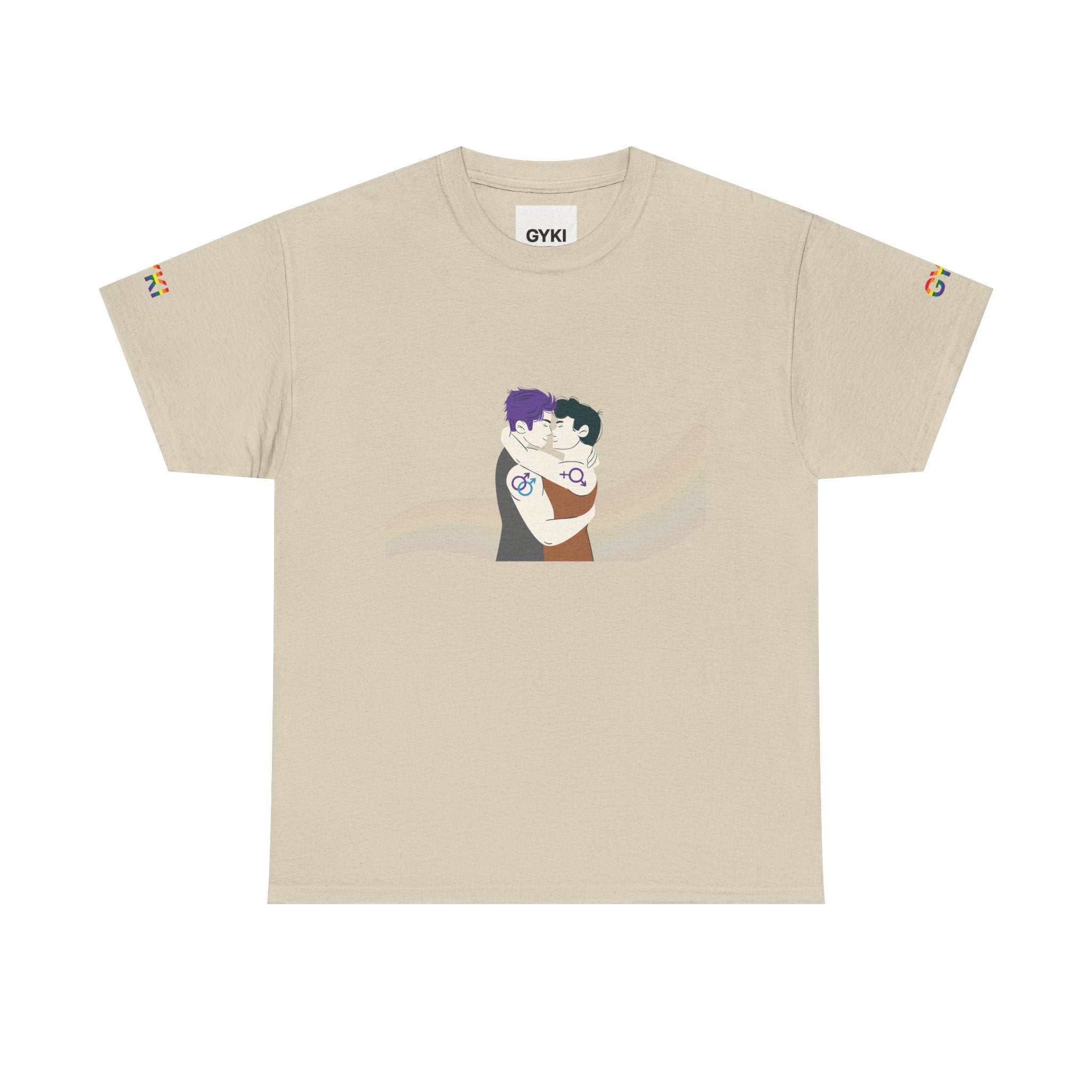 Embrace Art Unisex T-Shirt, Comfortable Cotton Tee, Casual Wear, Gift for Couples, Unique Artwork Tee