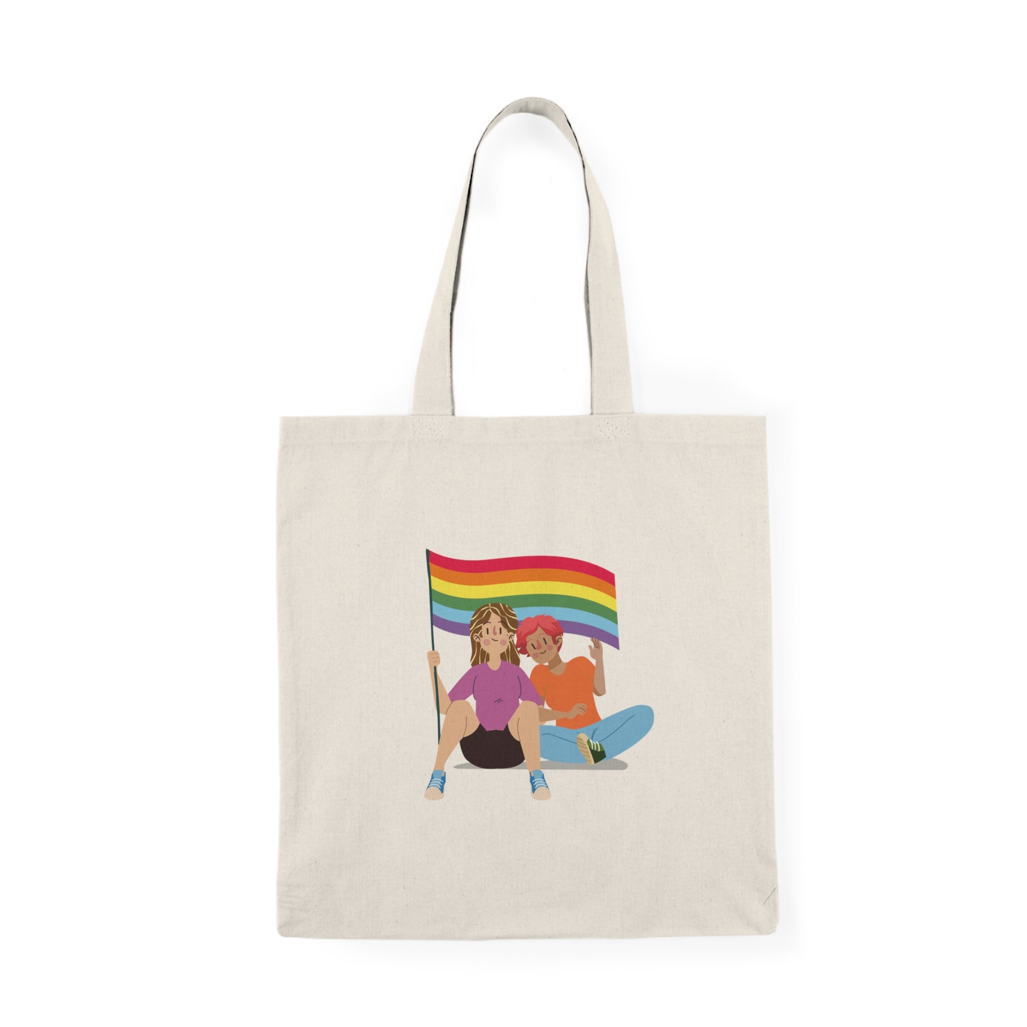 Pride Celebration Tote Bag | Eco-Friendly, LGBTQ+ Support, Casual Everyday Use, Gift for Friends, Beach or Market Bag