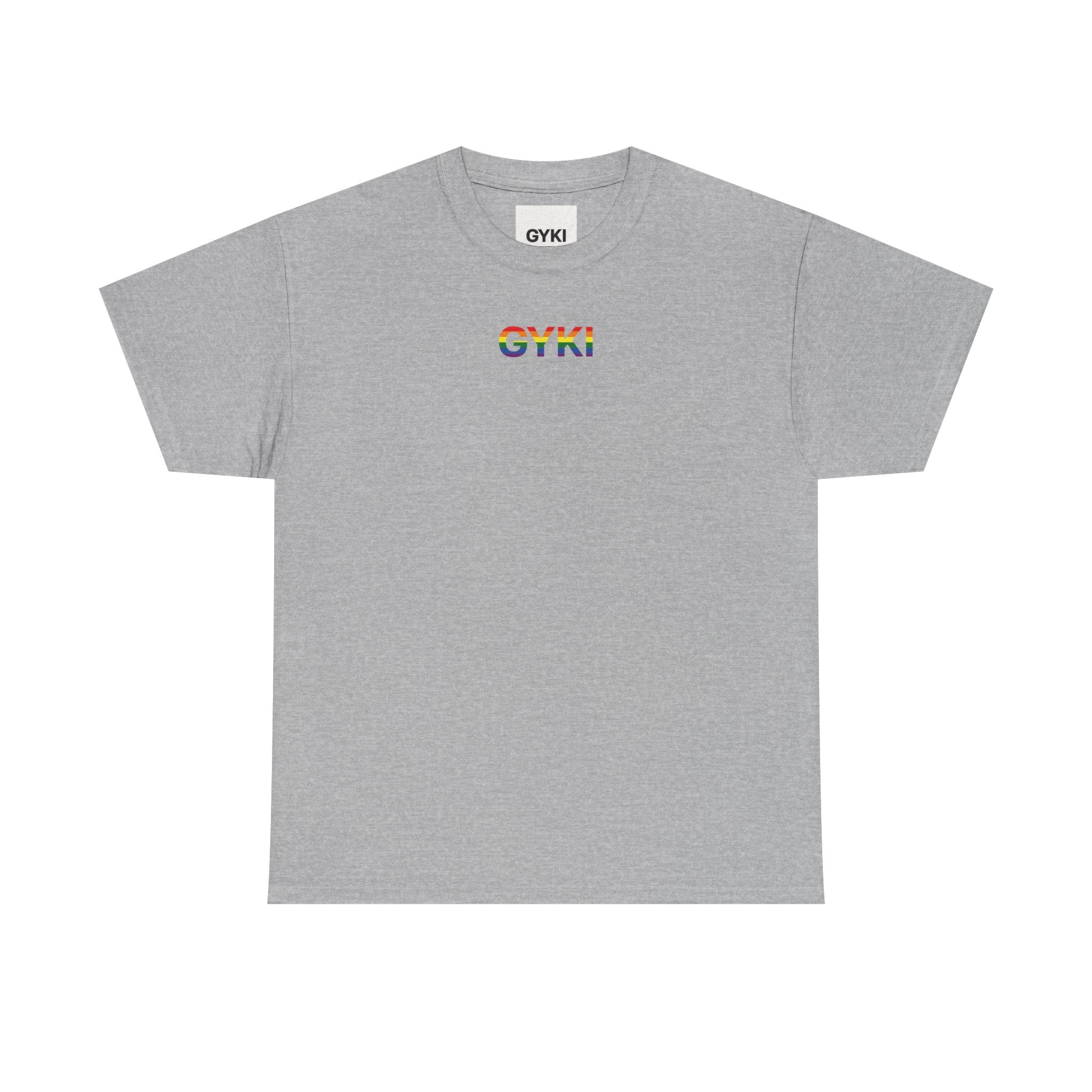 Unisex Heavy Cotton Tee with Love Embrace Design, LGBTQ Pride Shirt, Everyday Casual Wear, Gift for Friends, Inclusive Apparel